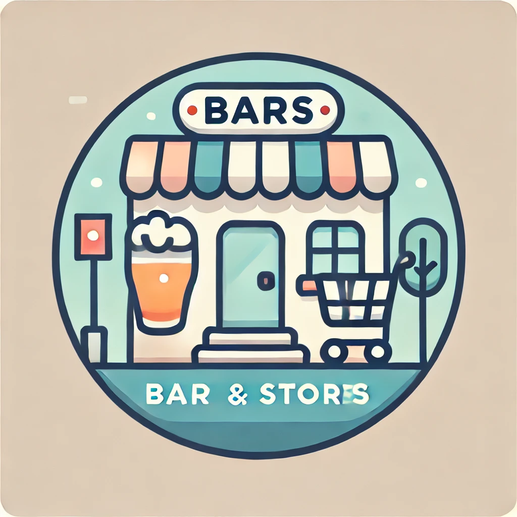 Бары и магазины